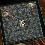 To My Beautiful Soulmate Necklace In Your Eyes I Have Found My Home Clan Scott Green Modern Tartan Wishbone Dancing Necklace