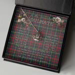 To My Beautiful Soulmate Necklace In Your Eyes I Have Found My Home Clan MacKintosh Tartan Crown Pendant Necklace