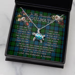 Sea Turtle Necklace To My Beautiful Soulmate Necklace In Your Eyes I Have Found My Home Clan MacKay Tartan Blue Turtle Necklace