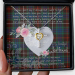 Gift For My Beautiful Girlfriend Necklace Valentine Necklace Clan Fraser Hunting Ancient Tartan Cross Dancing Necklace Scottish Tartan Jewelry