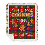 Personalized Gift Tartan Plaid Blanket Clan Donnachaidh With Christmas Cookie Baking Crew Christmas Gift Sherpa Blanket, tartan sherpa blanket,buffalo plaid sherpa blanket,christmas sherpa blanket,Christmas Throw Blanket,green plaid sherpa blanket,green sherpa blanket