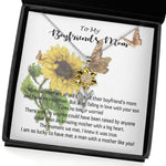 Sunflower Pendant Necklace - Mom Necklace, Mother-In-Law Necklace, Gift To My Boyfriend's Mom Necklace, Mother's Day Gift