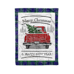 Tartan Blanket Vintage Red Truck with Christmas Tree Family Scottish Clan Hamilton Hunting plaid blanket, red plaid blanket, buffalo plaid blanket, green plaid blanket, plaid fleece blanket, blue plaid blanket, red tartan blanket, tartan plaid blanket, black and white plaid blanket, , christmas plaid blanket, orange plaid blanket, tartan plaid throw blanket, pink plaid blanket, brown plaid blanket, buffalo check blanket