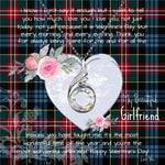 Rising Phoenix Necklace - Valentine Necklace Clan Comyn Tartan Gift for Girlfriend, Gift for My Wife Rising Phoenix Necklace