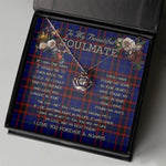 To My Beautiful Soulmate Necklace In Your Eyes I Have Found My Home Clan Home Modern Tartan Crown Pendant Necklace