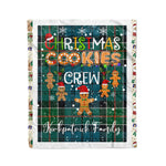 Personalized Gift Tartan Plaid Blanket Clan Kirkpatrick With Christmas Cookie Baking Crew Christmas Gift Blanket, Plaid Blanket, Christmas Fleece Blanket, Christmas Blanket, Tartan Blanket, Scottish Blanket, Scotland Blanket, Family Name Blanket, Custom Blanket, Personalized Blanket