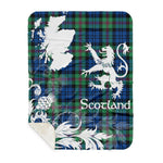 Sherpa Blanket - Tartan Blanket Thistle and Lion Scottish Clan Baird Ancient Plaid Blanket, plaid sherpa blanket queen,purple sherpa blanket,queen sherpa blanket,queen size sherpa blanket,red sherpa blanket,scottish tartan blankets,sherpa blanket,sherpa christmas blanket