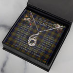 To My Beautiful Soulmate Necklace In Your Eyes I Have Found My Home Clan MacLellan Modern Tartan Rising Phoenix Necklace