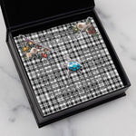 Sea Turtle Necklace To My Beautiful Soulmate Necklace In Your Eyes I Have Found My Home Clan Scott Black White Modern Tartan Blue Turtle Necklace