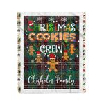 Personalized Gift Tartan Plaid Blanket Clan Chisholm Hunting Ancient With Christmas Cookie Baking Crew Christmas Gift Blanket, Plaid Blanket, Christmas Fleece Blanket, Christmas Blanket, Tartan Blanket, Scottish Blanket, Scotland Blanket, Family Name Blanket, Custom Blanket, Personalized Blanket