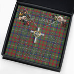 To My Beautiful Soulmate Necklace In Your Eyes I Have Found My Home Clan Shaw Green Modern Tartan Cross Dancing Necklace