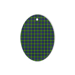 Gordon Tartan Oval Ornaments, Christmas Tree Ornament, Plaid Christmas Ornaments, Ceramic Oval Christmas Tree Decoration, Tartan Oval Ornaments, Christmas Tree Ornament, Plaid Christmas Ornaments, Ceramic Oval Christmas Tree Decoration