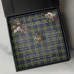 To My Beautiful Soulmate Necklace In Your Eyes I Have Found My Home Clan Colquhoun Modern Tartan Crown Pendant Necklace