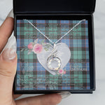Rising Phoenix Necklace - Valentine Necklace Clan Mitchell Ancient Tartan Gift for Girlfriend, Gift for My Wife Rising Phoenix Necklace