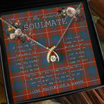 To My Beautiful Soulmate Necklace In Your Eyes I Have Found My Home Clan Fraser Ancient Tartan Wishbone Dancing Necklace