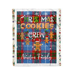 Personalized Gift Tartan Plaid Blanket Clan Newton With Christmas Cookie Baking Crew Christmas Gift Blanket, Plaid Blanket, Christmas Fleece Blanket, Christmas Blanket, Tartan Blanket, Scottish Blanket, Scotland Blanket, Family Name Blanket, Custom Blanket, Personalized Blanket
