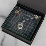 To My Beautiful Soulmate Necklace In Your Eyes I Have Found My Home Clan Lamont Tartan Rising Phoenix Necklace