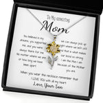 Sunflower Pendant Necklace - Mom Necklace - Gift for Mom from Son