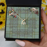 To My Beautiful Soulmate Necklace In Your Eyes I Have Found My Home Clan Kelly Tartan Wishbone Dancing Necklace