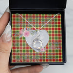 Rising Phoenix Necklace - Valentine Necklace Clan Gibson Tartan Gift for Girlfriend, Gift for My Wife Rising Phoenix Necklace