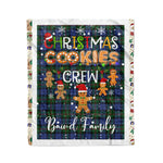 Personalized Gift Tartan Plaid Blanket Clan Baird Modern With Christmas Cookie Baking Crew Christmas Gift Blanket, Plaid Blanket, Christmas Fleece Blanket, Christmas Blanket, Tartan Blanket, Scottish Blanket, Scotland Blanket, Family Name Blanket, Custom Blanket, Personalized Blanket