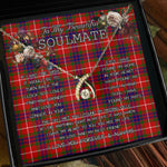 To My Beautiful Soulmate Necklace In Your Eyes I Have Found My Home Clan Tweedie Red Tartan Wishbone Dancing Necklace
