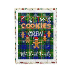 Fleece Blanket - Personalized Gift Tartan Plaid Blanket Clan MaiTland With Christmas Cookie Baking Crew Christmas Gift Fleece Blanket