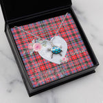 Sea Turtle Necklace Gift for My Beautiful Girlfriend Valentines Necklace Clan Udny Tartan Blue Turtle Necklace