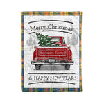 Tartan Blanket Vintage Red Truck with Christmas Tree Family Scottish Clan Buchanan Ancient plaid blanket, red plaid blanket, buffalo plaid blanket, green plaid blanket, plaid fleece blanket, blue plaid blanket, red tartan blanket, tartan plaid blanket, black and white plaid blanket, , christmas plaid blanket, orange plaid blanket, tartan plaid throw blanket, pink plaid blanket, brown plaid blanket, buffalo check blanket