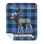 Scotstee Shop Plaid Tartan Blanket With Moose Clan MacKay Blue Plaid Blanket, plaid blanket australia,plaid blanket canada,plaid christmas blanket,plaid fleece sherpa blanket,plaid sherpa blanket canada,plaid sherpa blanket lipstick,plaid sherpa blanket pink,plaid sherpa blanket queen
