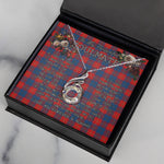 To My Beautiful Soulmate Necklace In Your Eyes I Have Found My Home Clan McKerrell Red Tartan Rising Phoenix Necklace