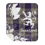 Sherpa Blanket - Tartan Blanket Thistle and Lion Scottish Clan Cunningham Dress Blue Dancers Plaid Blanket, plaid sherpa blanket queen,purple sherpa blanket,queen sherpa blanket,queen size sherpa blanket,red sherpa blanket,scottish tartan blankets,sherpa blanket,sherpa christmas blanket