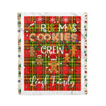 Personalized Gift Tartan Plaid Blanket Clan Leask With Christmas Cookie Baking Crew Christmas Gift Blanket, Plaid Blanket, Christmas Fleece Blanket, Christmas Blanket, Tartan Blanket, Scottish Blanket, Scotland Blanket, Family Name Blanket, Custom Blanket, Personalized Blanket