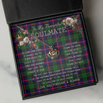 To My Beautiful Soulmate Necklace In Your Eyes I Have Found My Home Clan Urquhart Tartan Crown Pendant Necklace