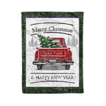 Tartan Blanket Vintage Red Truck with Christmas Tree Family Scottish Clan Ogilvie Hunting plaid blanket, red plaid blanket, buffalo plaid blanket, green plaid blanket, plaid fleece blanket, blue plaid blanket, red tartan blanket, tartan plaid blanket, black and white plaid blanket, , christmas plaid blanket, orange plaid blanket, tartan plaid throw blanket, pink plaid blanket, brown plaid blanket, buffalo check blanket