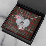 Rising Phoenix Necklace - Valentine Necklace Clan Gregor Tartan Gift for Girlfriend, Gift for My Wife Rising Phoenix Necklace