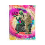 Scotstee Shop - Scotstee Shop Blanket Alien And Humans - You Must Believe Alien Rainbow Hippie Fleece Blanket