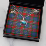 Sea Turtle Necklace To My Beautiful Soulmate Necklace In Your Eyes I Have Found My Home Clan Mar Tartan Blue Turtle Necklace