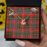 To My Beautiful Soulmate Necklace In Your Eyes I Have Found My Home Clan Somerville Tartan Wishbone Dancing Necklace