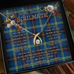 To My Beautiful Soulmate Necklace In Your Eyes I Have Found My Home Clan Grewar Tartan Wishbone Dancing Necklace