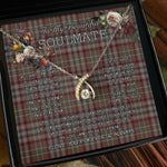 To My Beautiful Soulmate Necklace In Your Eyes I Have Found My Home Clan Nicolson Hunting Weathered Tartan Wishbone Dancing Necklace