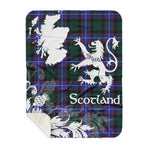 Sherpa Blanket - Tartan Blanket Thistle and Lion Scottish Clan Hunter Plaid Blanket, plaid sherpa blanket queen,purple sherpa blanket,queen sherpa blanket,queen size sherpa blanket,red sherpa blanket,scottish tartan blankets,sherpa blanket,sherpa christmas blanket