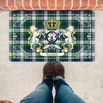 Doormat - Welcome Mat Scottish Forbes Dress Tartan Door Mat, Plaid Doormat