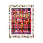 Personalized Gift Tartan Plaid Blanket Clan Pitblado With Christmas Cookie Baking Crew Christmas Gift Blanket, Plaid Blanket, Christmas Fleece Blanket, Christmas Blanket, Tartan Blanket, Scottish Blanket, Scotland Blanket, Family Name Blanket, Custom Blanket, Personalized Blanket