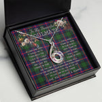 To My Beautiful Soulmate Necklace In Your Eyes I Have Found My Home Clan Urquhart Tartan Rising Phoenix Necklace