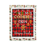 Personalized Gift Tartan Plaid Blanket Clan Ramsay With Christmas Cookie Baking Crew Christmas Gift Blanket, Plaid Blanket, Christmas Fleece Blanket, Christmas Blanket, Tartan Blanket, Scottish Blanket, Scotland Blanket, Family Name Blanket, Custom Blanket, Personalized Blanket