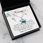 Mom Necklace, To My Mom Necklace Card – Alluring Beauty Necklace – Jewelry For Mom Gifts Sea Turtle Necklace