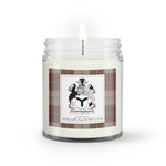 Soy Wax Candle - Buffalo Plaid Candle Cunningham Burgundy Dancers Family Crest Tartan Plaid Soy Wax Candle, oil candle, candle handmade, wax candle, soy wax, nature wax, natural soy wax, natural soy candles, natural candle