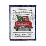 Tartan Blanket Vintage Red Truck with Christmas Tree Family Scottish Clan Sempill plaid blanket, red plaid blanket, buffalo plaid blanket, green plaid blanket, plaid fleece blanket, blue plaid blanket, red tartan blanket, tartan plaid blanket, black and white plaid blanket, , christmas plaid blanket, orange plaid blanket, tartan plaid throw blanket, pink plaid blanket, brown plaid blanket, buffalo check blanket