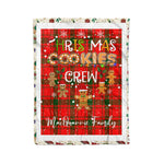 Personalized Gift Tartan Plaid Blanket Clan MacQuarrie Modern With Christmas Cookie Baking Crew Christmas Gift Blanket, Plaid Blanket, Christmas Fleece Blanket, Christmas Blanket, Tartan Blanket, Scottish Blanket, Scotland Blanket, Family Name Blanket, Custom Blanket, Personalized Blanket